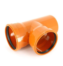 Тройник канализационный наружный Ostendorf KG 110x110 мм 87° 220400