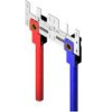 Набор Henco: 2 водорозетки ВР пресс 16x1/2, 2 синие коробки, крепеж WBP-1604-BL