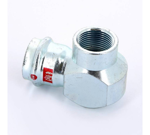 Угольник переходной Viega Prestabo 90° 28х3/4 пресс-В оцинкованная сталь 601294