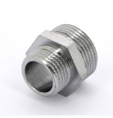 Ниппель резьбовой переходной Tiemme 3/4 x 1/2 НН никелированный 1500124