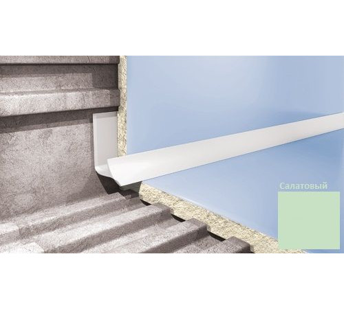 Профиль для плитки внутренний Cezar VD122 9 мм салатовый VD122