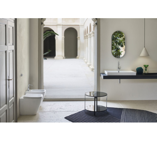 Унитаз приставной безободковый GSI Nubes 520х350 мм белый глянцевый 9610FT11