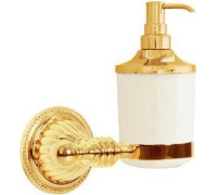 Дозатор для жидкого мыла подвесной Boheme Hermitage золото 10367