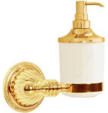 Дозатор для жидкого мыла подвесной Boheme Hermitage золото 10367