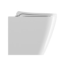 Унитаз приставной безободковый GSI Nubes 520х350 мм белый глянцевый 9610FT11