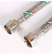 Гибкая подводка для воды Uni-Fitt 1/2 НВ 100 см нержавеющая сталь 501S2010