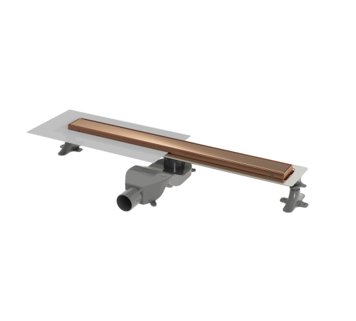 Трап линейный Boheme Premium Linear 60 см матовая медь 982-60-CB