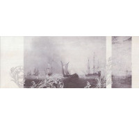 Декор Kerama Marazzi Ньюпорт Корабли фиолетовый 15x40 см STG/C206/15010