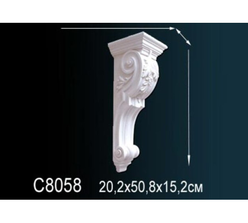 Консоль декоративная из полиуретана Perfect C8058