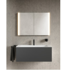 Зеркальный шкаф KEUCO Somaris 1000х710х127 мм 2 дверцы настенный 14503 002100