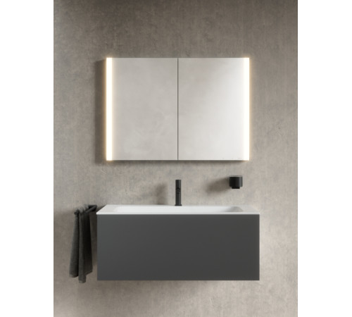 Зеркальный шкаф KEUCO Somaris 1000х710х127 мм 2 дверцы настенный 14503 002100