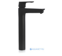Смеситель для умывальника высокий Aquanet Static черный матовый AF330-11B
