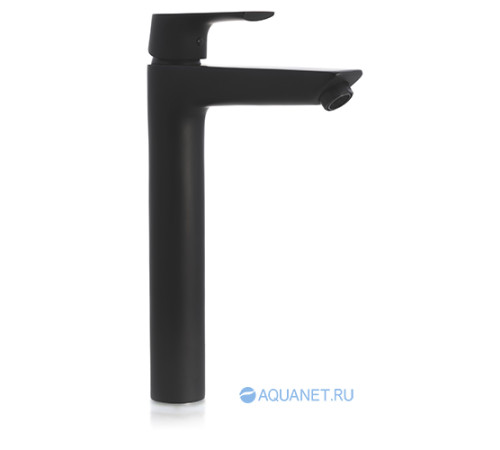 Смеситель для умывальника высокий Aquanet Static черный матовый AF330-11B