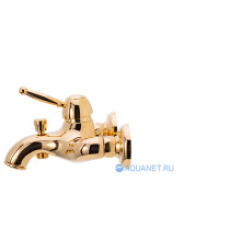 Смеситель для ванны Paffoni Giorgia короткий излив золото глянец GI022GF