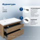 Тумба под раковину Aquanet Nova Lite 2.0 100 L 2 ящика дуб рустикальный 00346320