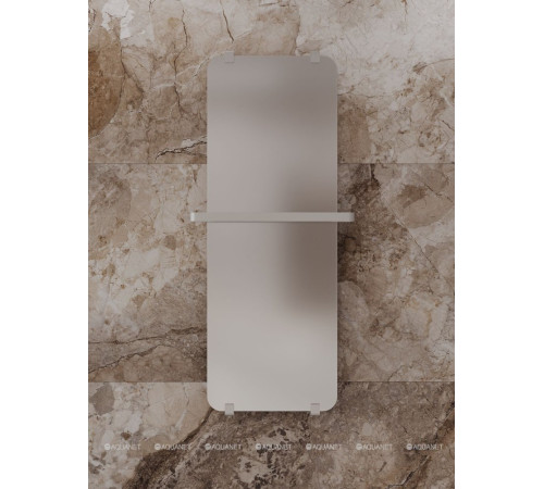 Полотенцесушитель Allen Brau INFINITY 600х440 мм зеркало с рейлингом 2.0 и креплением медь браш 00325649