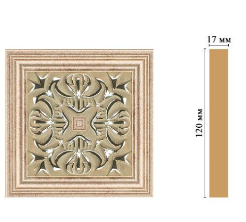 Вставка декоративная DECOMASTER D208 120х120х22 мм D208-59