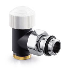 Клапан термостатический угловой SR Rubinetterie Tondera 1/2x3/4 черный 0633-1500VCES