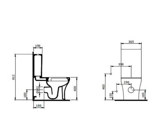 Бачок для унитаза Allen Brau Priority 36,5x15x40 см белый 4.XX000.20