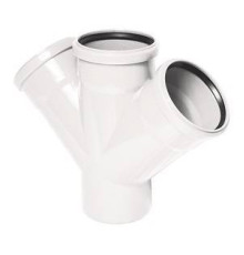 Крестовина одноплоскостная ELITE 110х110х110 мм 45 градусов белая 24763