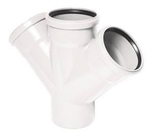 Крестовина одноплоскостная ELITE 110х110х110 мм 45 градусов белая 24763