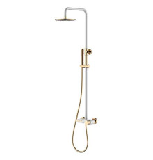 Душевая стойка Boheme Stick с верхним душем 30х57х112.5 см white 128-WG.2