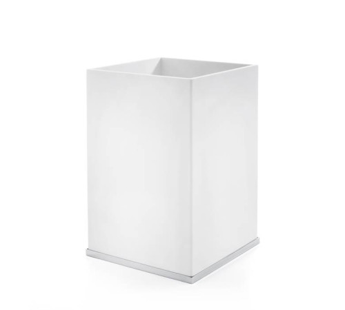 Ведро без крышки 3SC Mood Deluxe White 20х30х20 см белый матовый/хром MDW65ASL