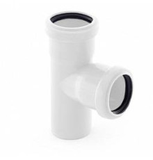 Тройник ELITE МК МПП 50/50х87° белый 24556