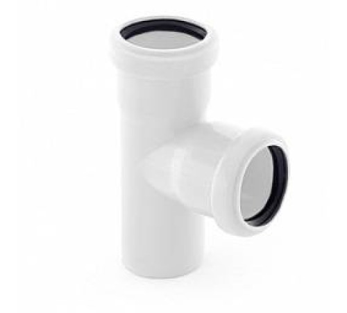 Тройник ELITE МК МПП 50/50х87° белый 24556