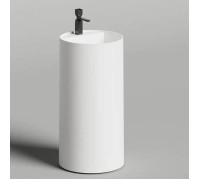 Раковина напольная Salini Armonia Round Top 01 45х45х90 см S-Sense белый глянцевый слив в стену 130411TG