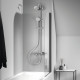 Душевая система Ideal Standard IdealRain Cerafine O со смесителем верхний душ 200 мм хром BC525AA