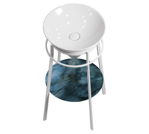 Металлическая структура напольная Kerama Marazzi Cono 44х77 см белый матовый CO.44\WHT.M