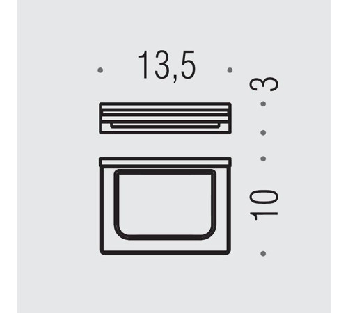 Мыльница подвесная Colombo Design Look PVD золото матовое матовое стекло B1601.OM-VAN