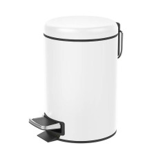 Ведро для мусора с педалью Decor Walther Bin белый матовый 0615750