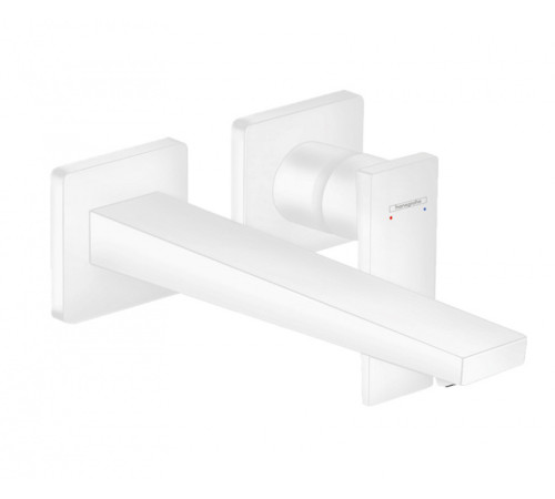 Смеситель для раковины Hansgrohe Metropol настенный внешняя часть излив 225 мм белый матовый 32526700