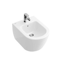 Биде подвесное Villeroy & Boch Subway 2.0 375x565x280 мм Альпийский белый 54000001