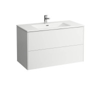 Тумба с раковиной Laufen Pro S 100x50x61 см 1 отверстие 2 ящика белый матовый 8.6496.2.260.104.1