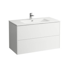 Тумба с раковиной Laufen Pro S 100x50x61 см 1 отверстие 2 ящика белый матовый 8.6496.2.260.104.1