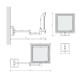 Косметическое зеркало Decor Walther BS 84 Touch подвесное 23x21 см 5x хром 0121600