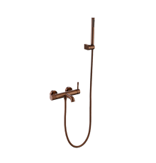 Смеситель для ванны Boheme Uno накладной с ручным душем излив 12.1 см бронза матовая 463-BRB