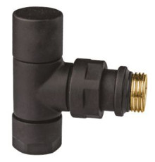 Вентиль запорный угловой FAR 1/2 гайка M24x19 черный матовый FL 0163 12P