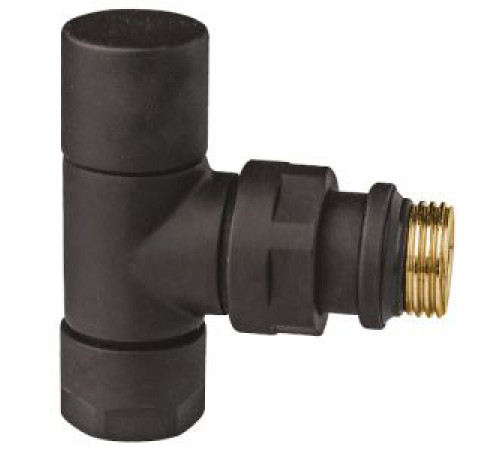 Вентиль запорный угловой FAR 1/2 гайка M24x19 черный матовый FL 0163 12P