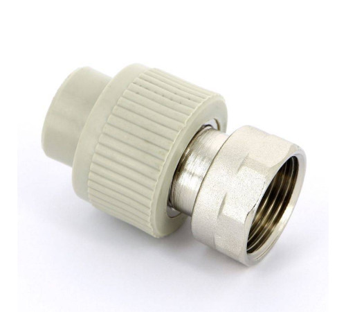 Муфта полипропиленовая FV-Plast с накидной гайкой и вварным патрубком 20x1 223022