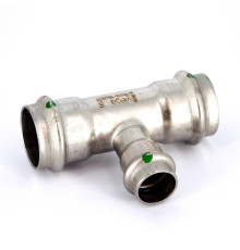 Тройник пресс Viega Sanpress Inox 28x18x28 мм нержавеющая сталь 435967