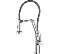 Смеситель для кухни Aquanet Европа профессиональный 2 jet хром AQ1388CR