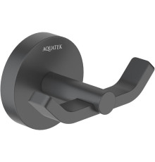 Крючок двойной Aquanet Бетта матовый черный AQ4602MB