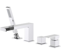 Смеситель на борт ванны Aquanet Libra на 4 отверстия AQ1648CR