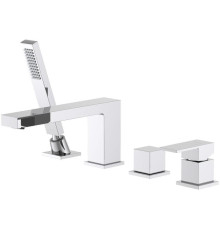 Смеситель на борт ванны Aquanet Libra на 4 отверстия AQ1648CR