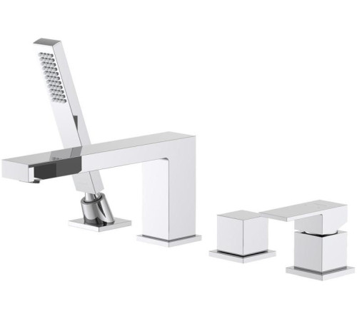 Смеситель на борт ванны Aquanet Libra на 4 отверстия AQ1648CR