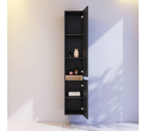 Шкаф-пенал подвесной AM.PM X-Joy правый черный матовый M85ACHR0306BM